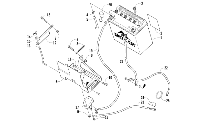 BATTERY AND TRAY ASSEMBLY