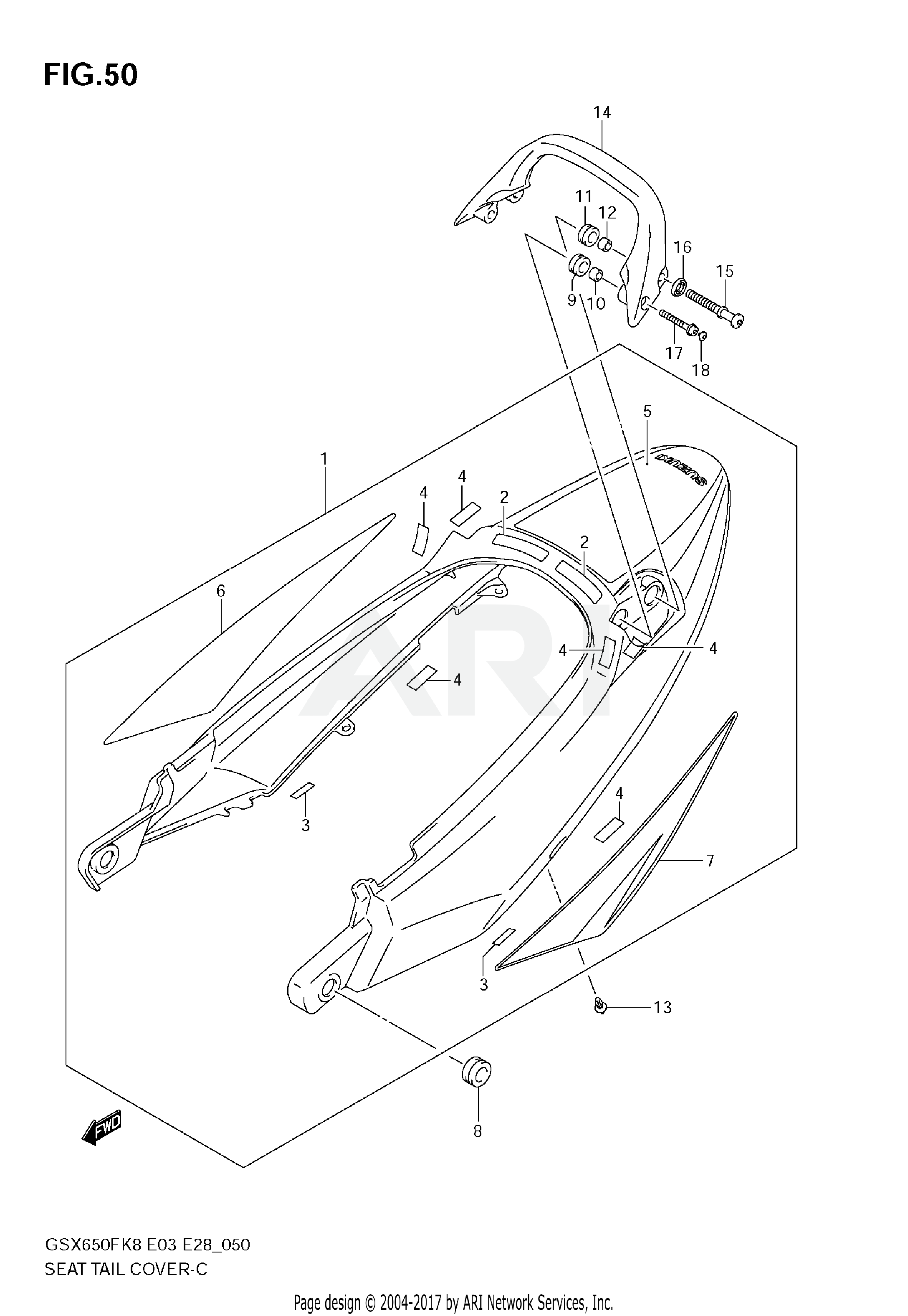 SEAT TAIL COVER (CWH,EGR)