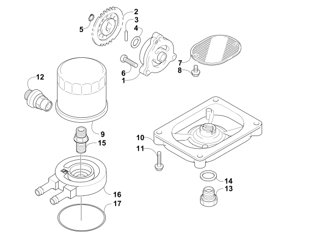 OIL FILTER/PUMP ASSEMBLY