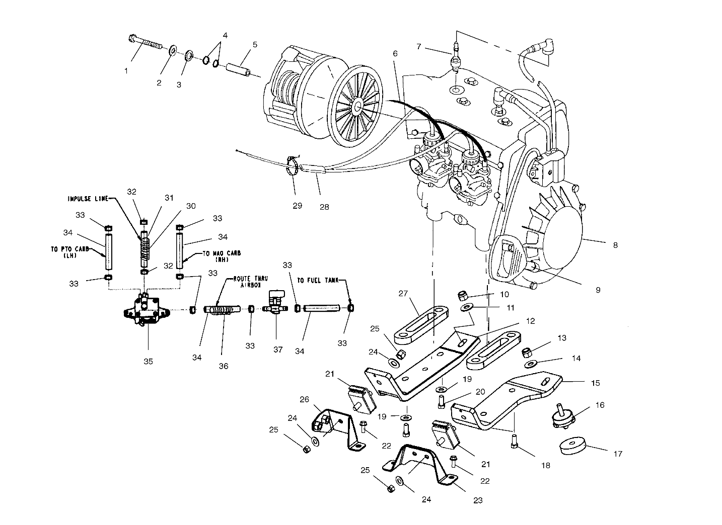 ENGINE MOUNTING - S01NB5BS (4961206120B012)