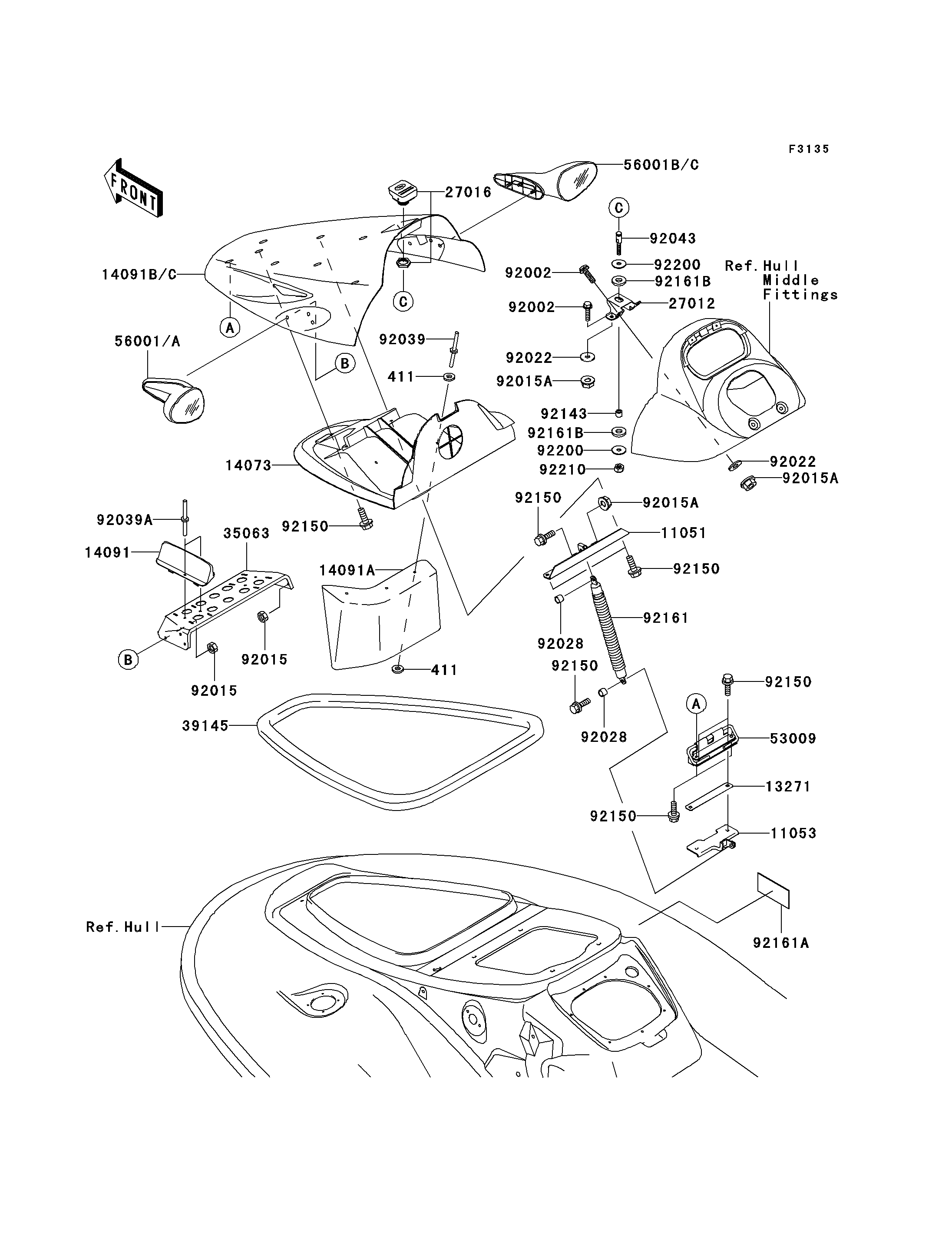 Hull Front Fittings