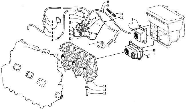 CARBURETOR AND FUEL PUMP ASSEMBLY