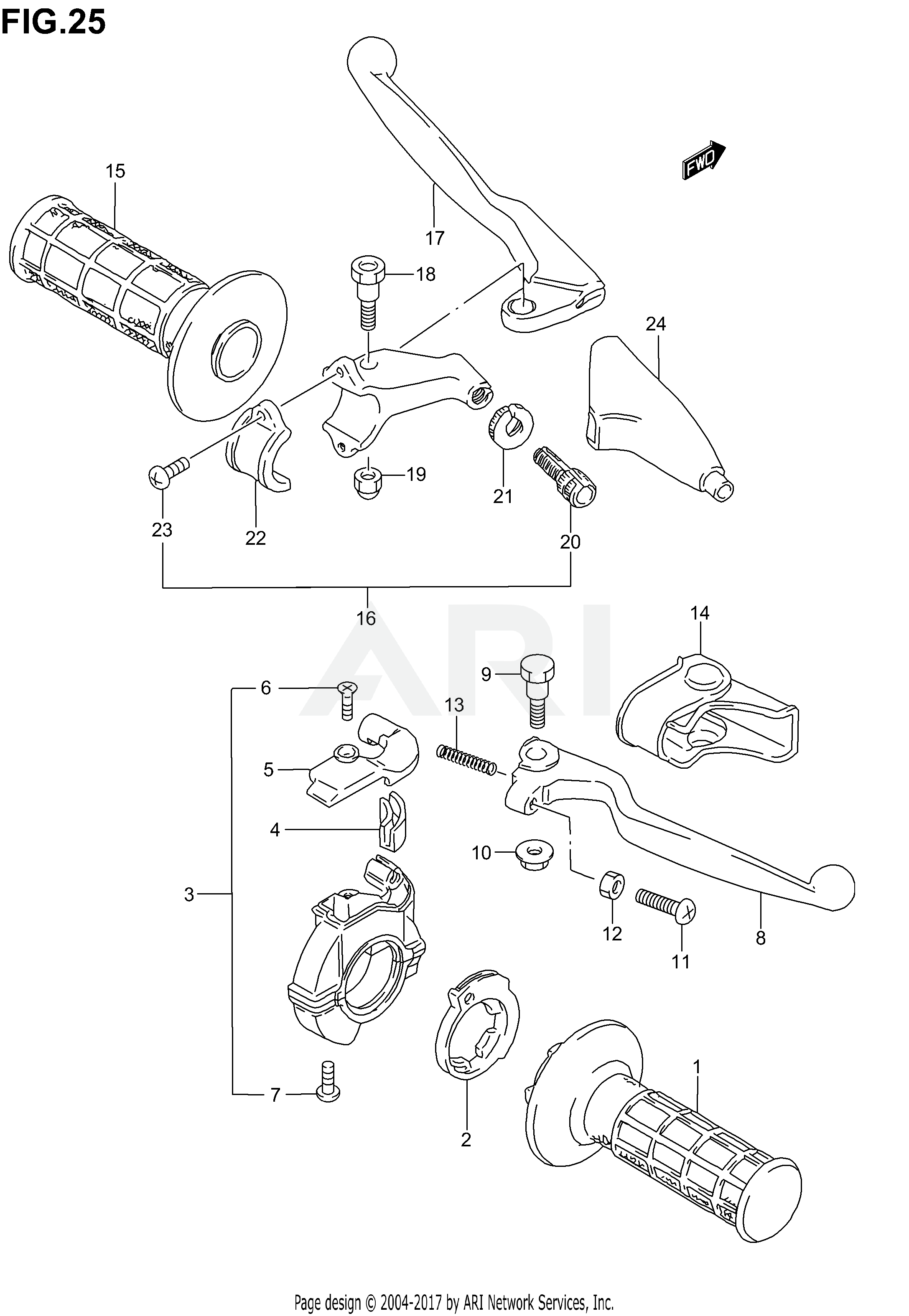 HANDLE LEVER (MODEL K2/K3/K4)