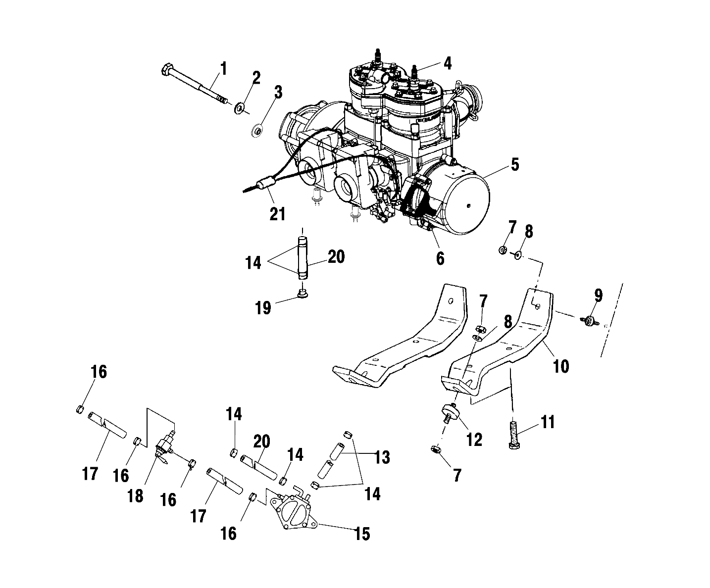 ENGINE MOUNTING - S01ST6ES (4960836083C005)