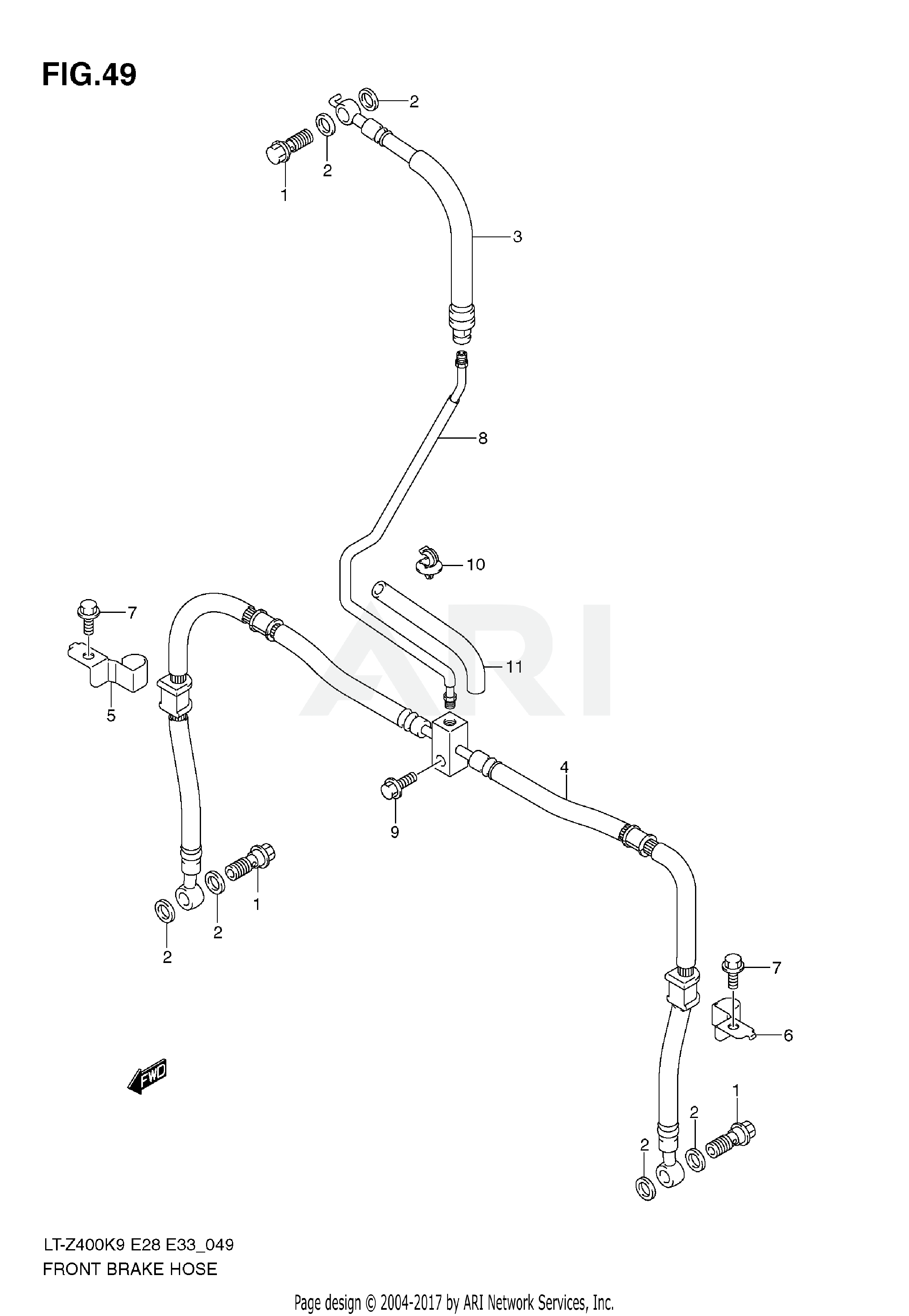 FRONT BRAKE HOSE