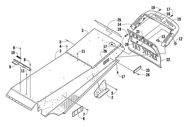 TUNNEL AND REAR BUMPER