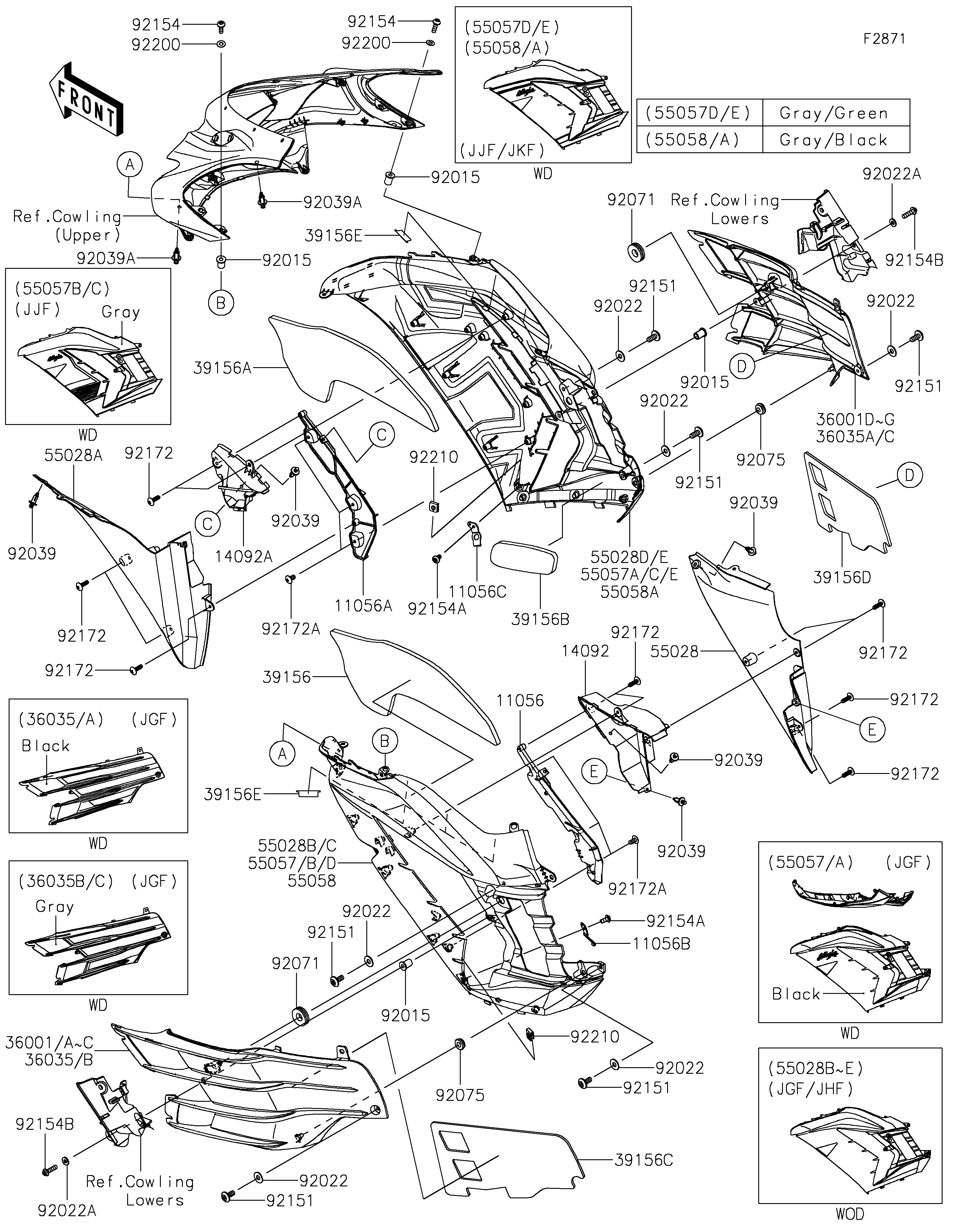 Cowling(Center)(JGF-JKF)