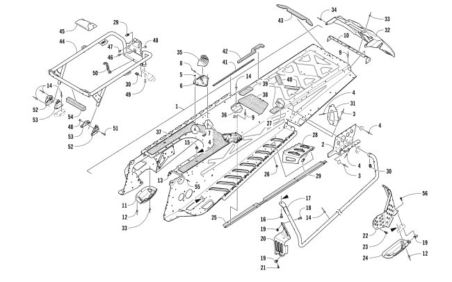 TUNNEL AND REAR RACK ASSEMBLY