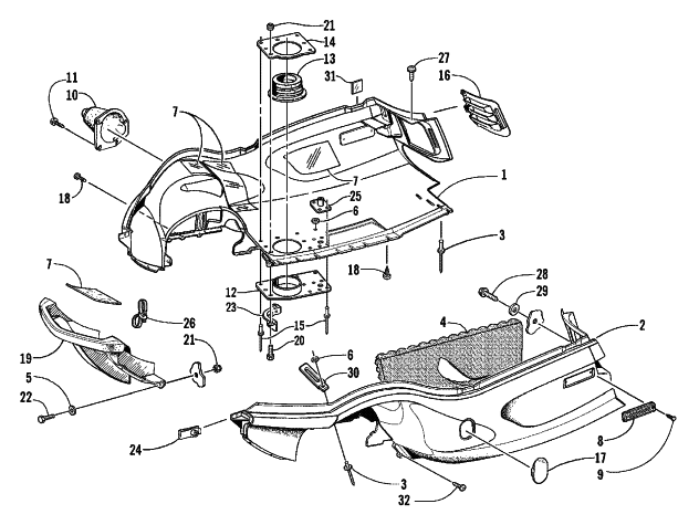 BELLY PAN AND FRONT BUMPER ASSEMBLY