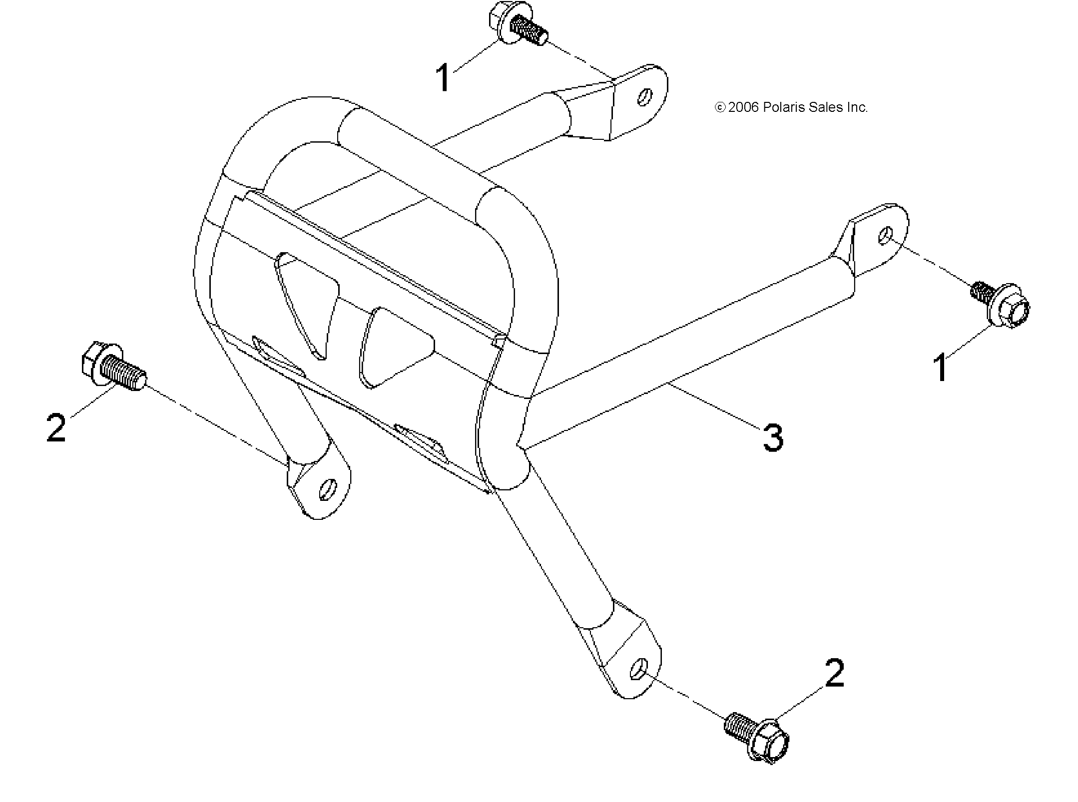 CHASSIS, BUMPER - A14KA05AD/AF (49ATVBUMPER07PRED50)