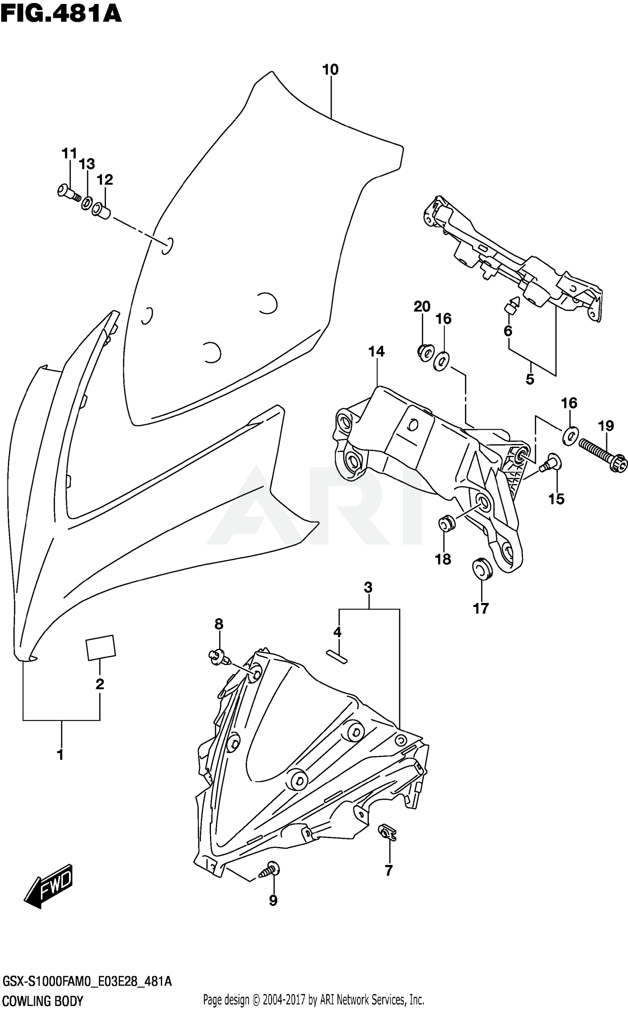 COWLING BODY (E03,E33)