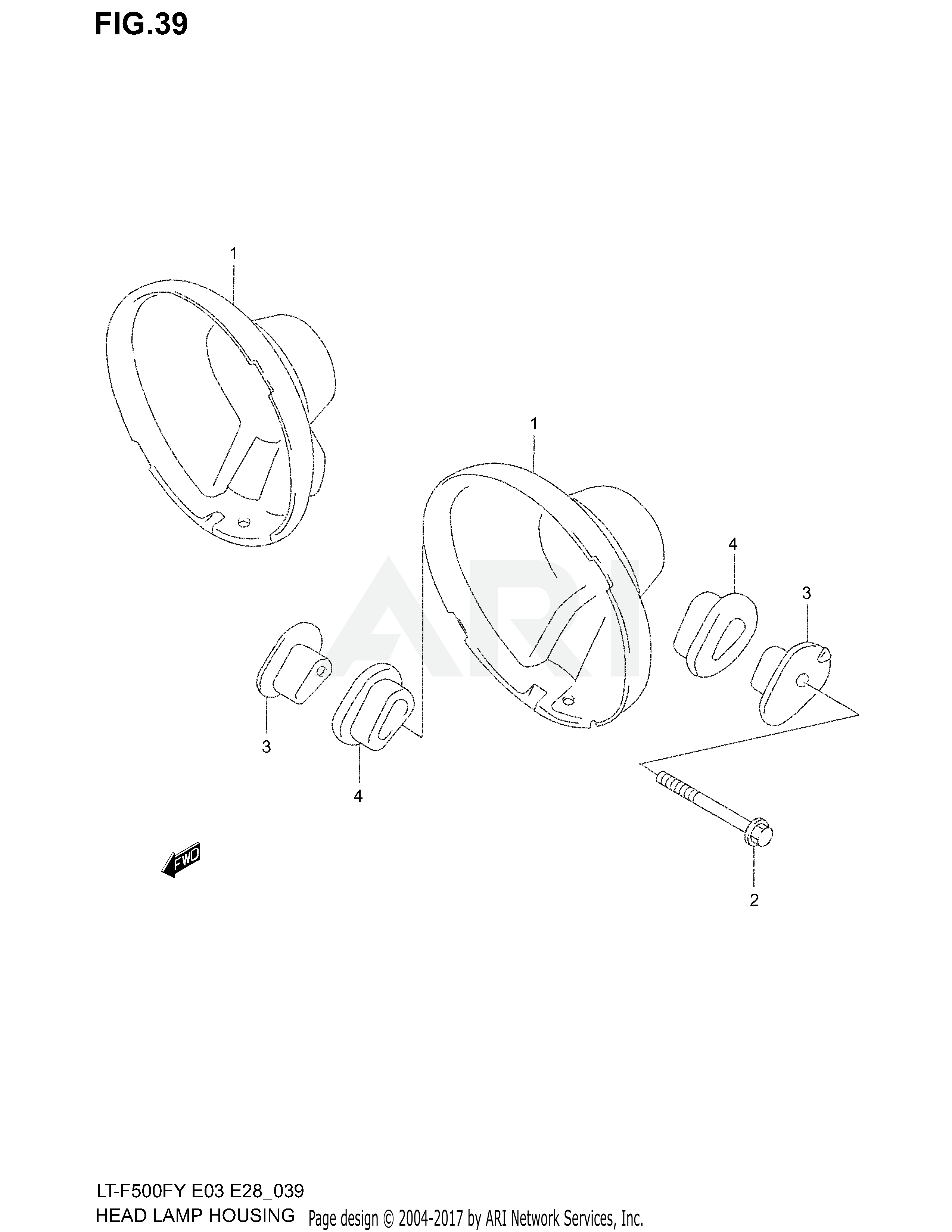 HEADLAMP HOUSING