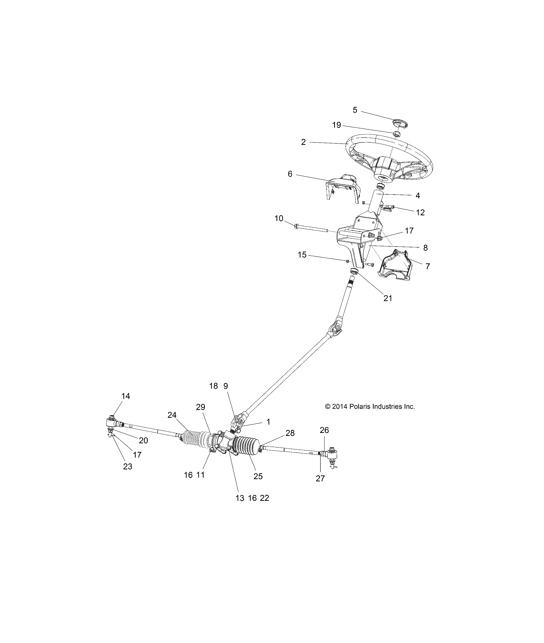 STEERING, STEERING ASM. - R19RMAE4N8 (49RGRSTEERING15EV)