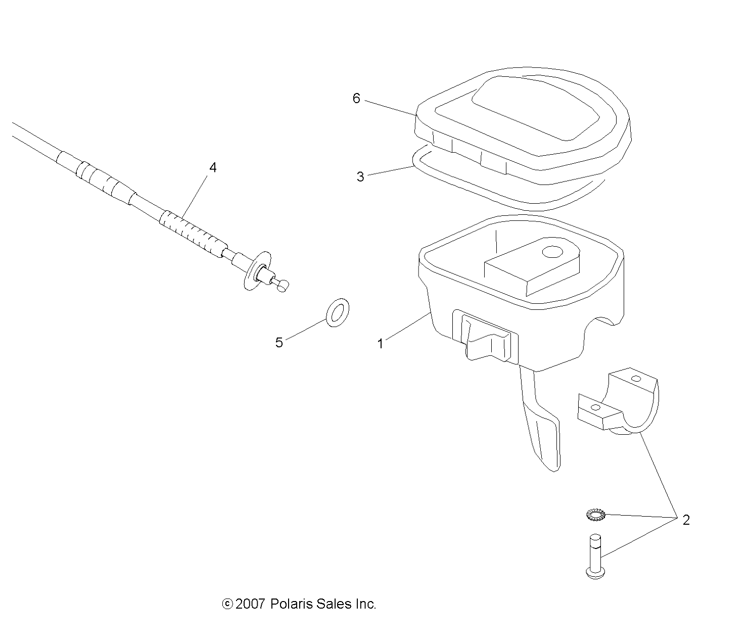 STEERING, CONTROLS and THROTTLE - A09BG50AA (49ATVCONTROLS08SCRAM)