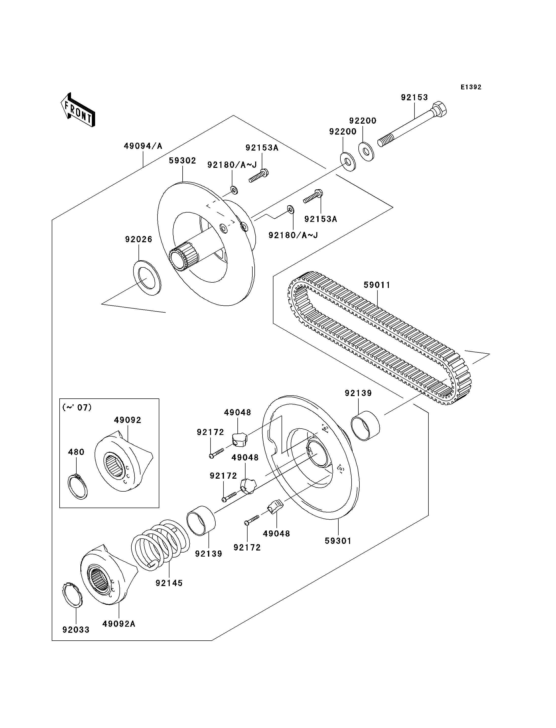 Driven Converter/Drive Belt