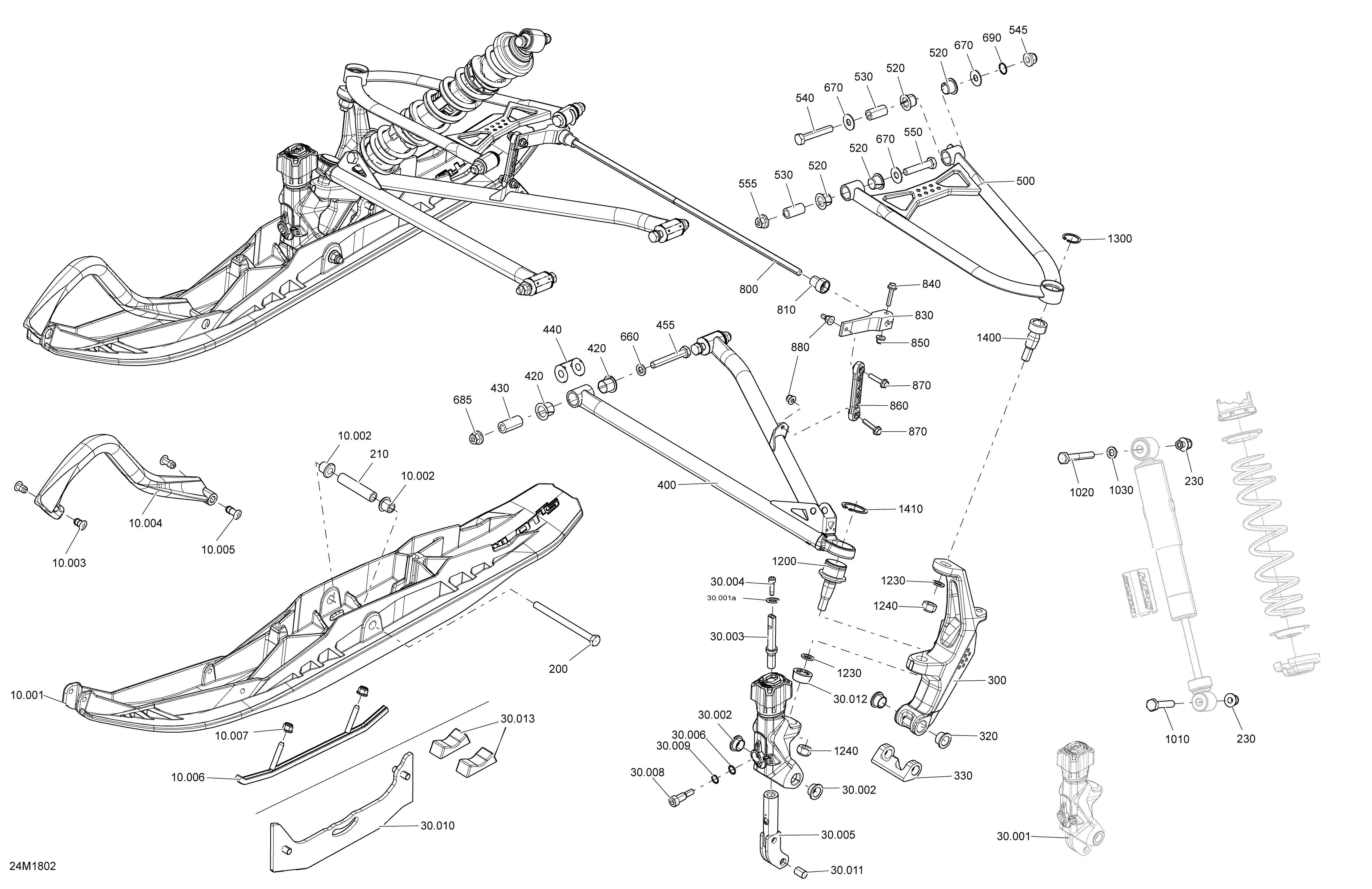 Front Suspension And Ski Renegade - Package Enduro