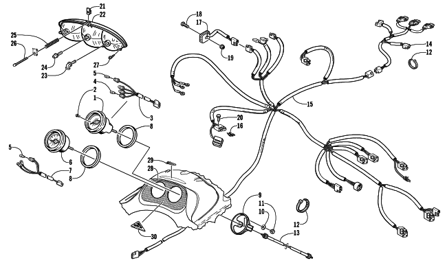 HEADLIGHT, INSTRUMENTS, AND WIRING ASSEMBLIES (ESR)