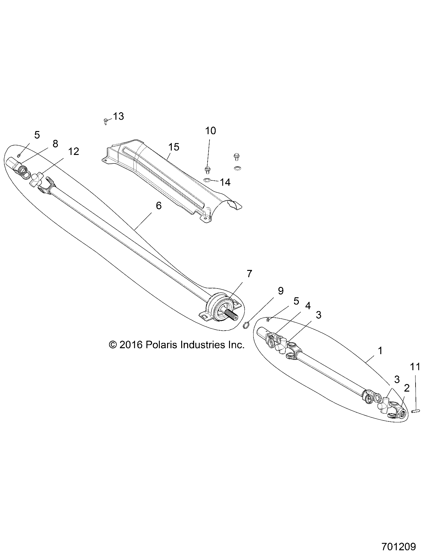 DRIVE TRAIN, FRONT PROP SHAFT - Z18VDE99NK (701209)