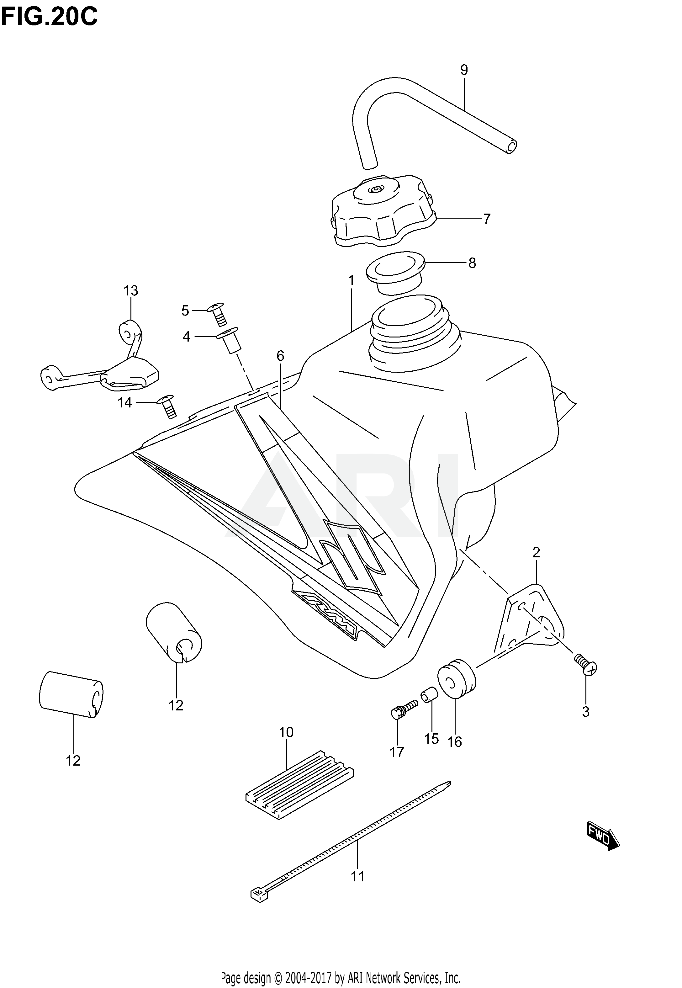 FUEL TANK (MODEL K5)