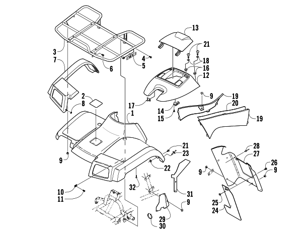 FRONT BODY PANEL ASSEMBLY