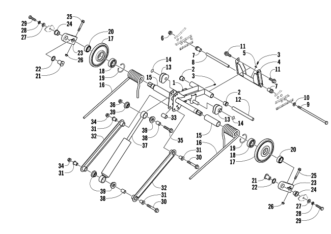 REAR SUSPENSION REAR ARM ASSEMBLY