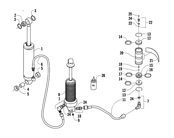 REAR SUSPENSION SHOCK ABSORBER ASSEMBLY