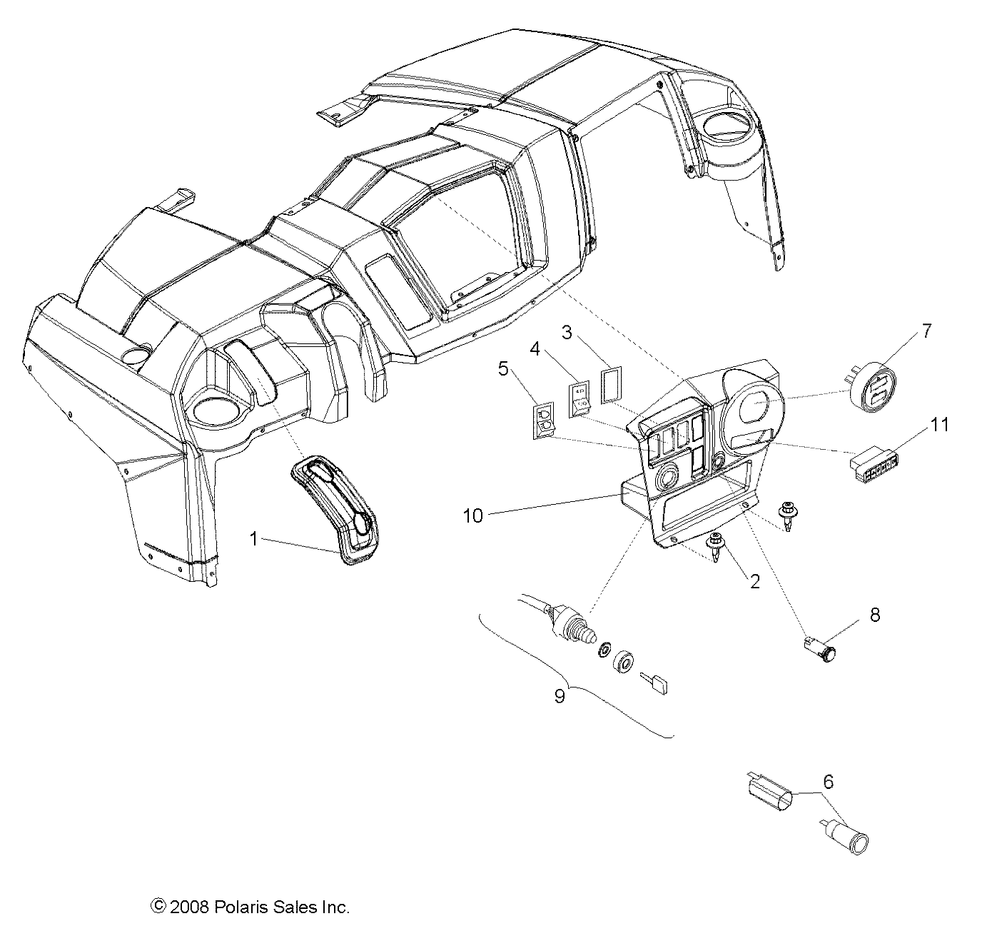 ELECTRICAL, DASH INSTRUMENTS and CONTROLS - R09HH50AG/AR (49RGRDASH095004X4)