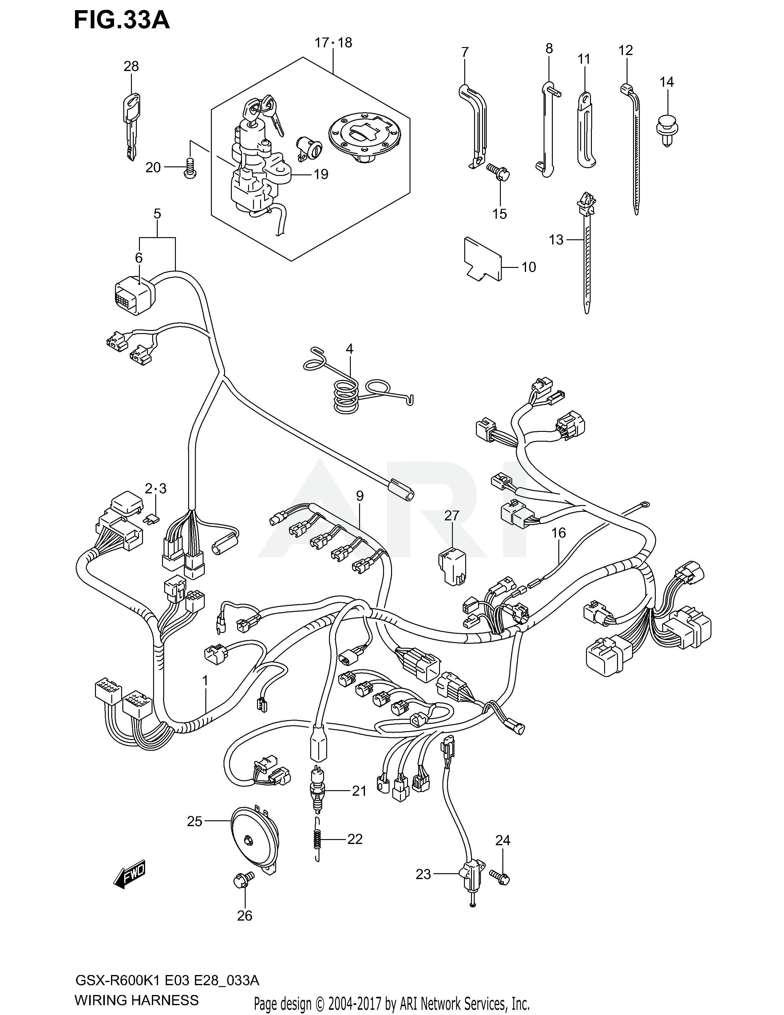 WIRING HARNESS (MODEL K2/K3)