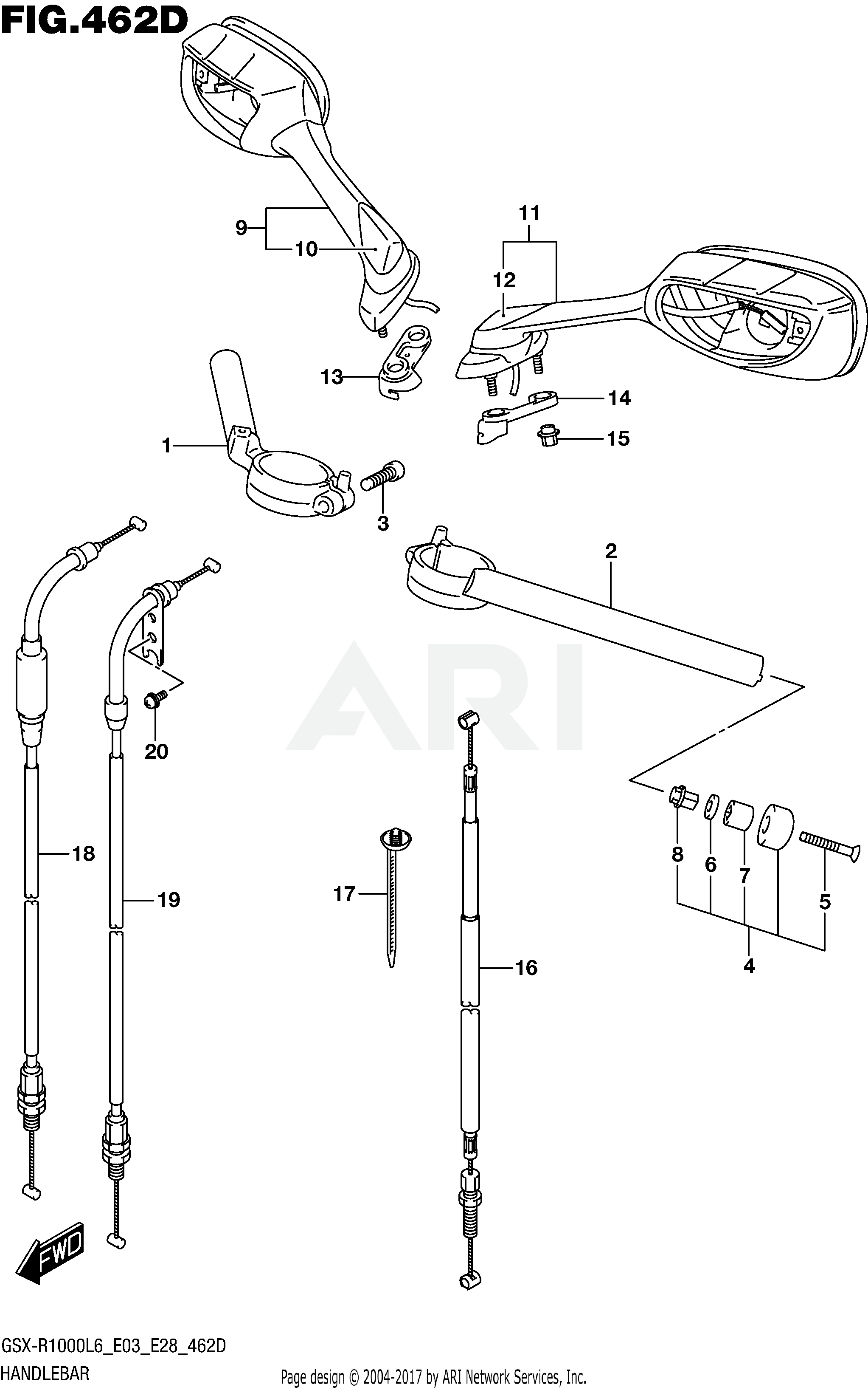 HANDLEBAR (GSX-R1000AL6 E28)