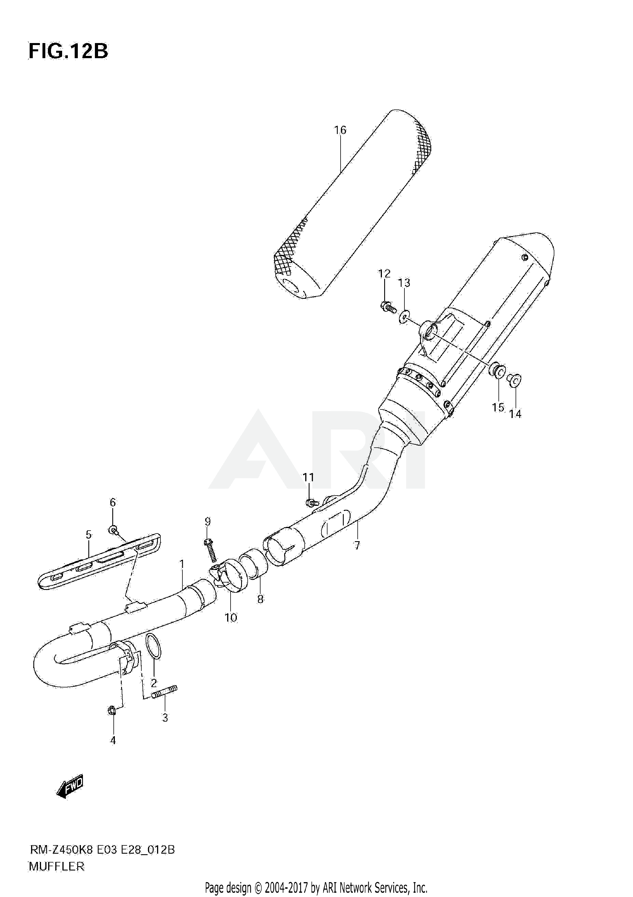 MUFFLER (RM-Z450 L1)