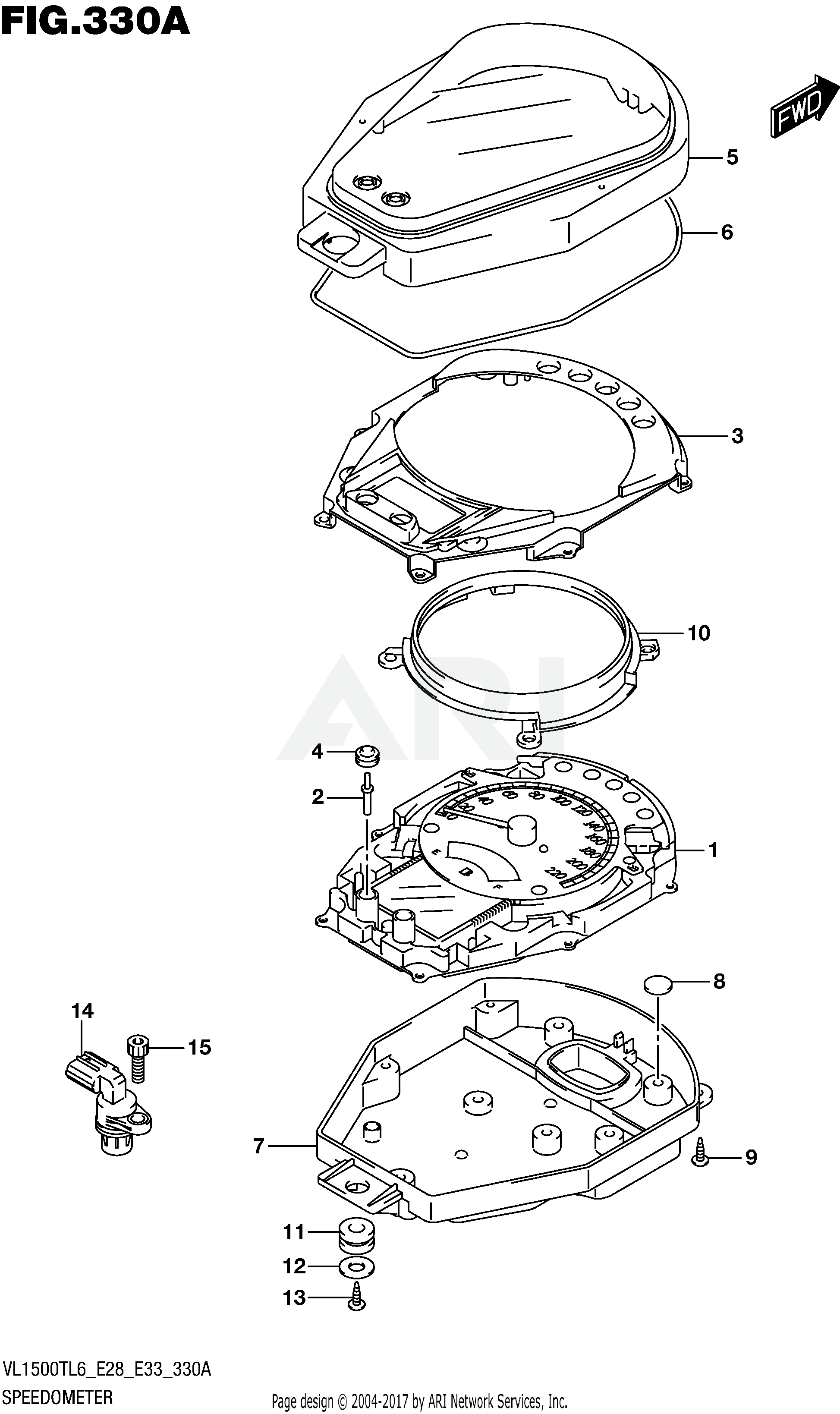 SPEEDOMETER (VL1500TL6 E28)