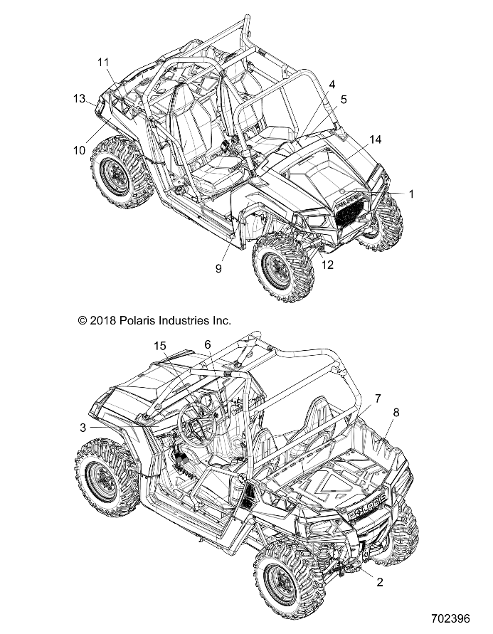 BODY, DECALS - Z19VHA57B2/E57BM (702396)