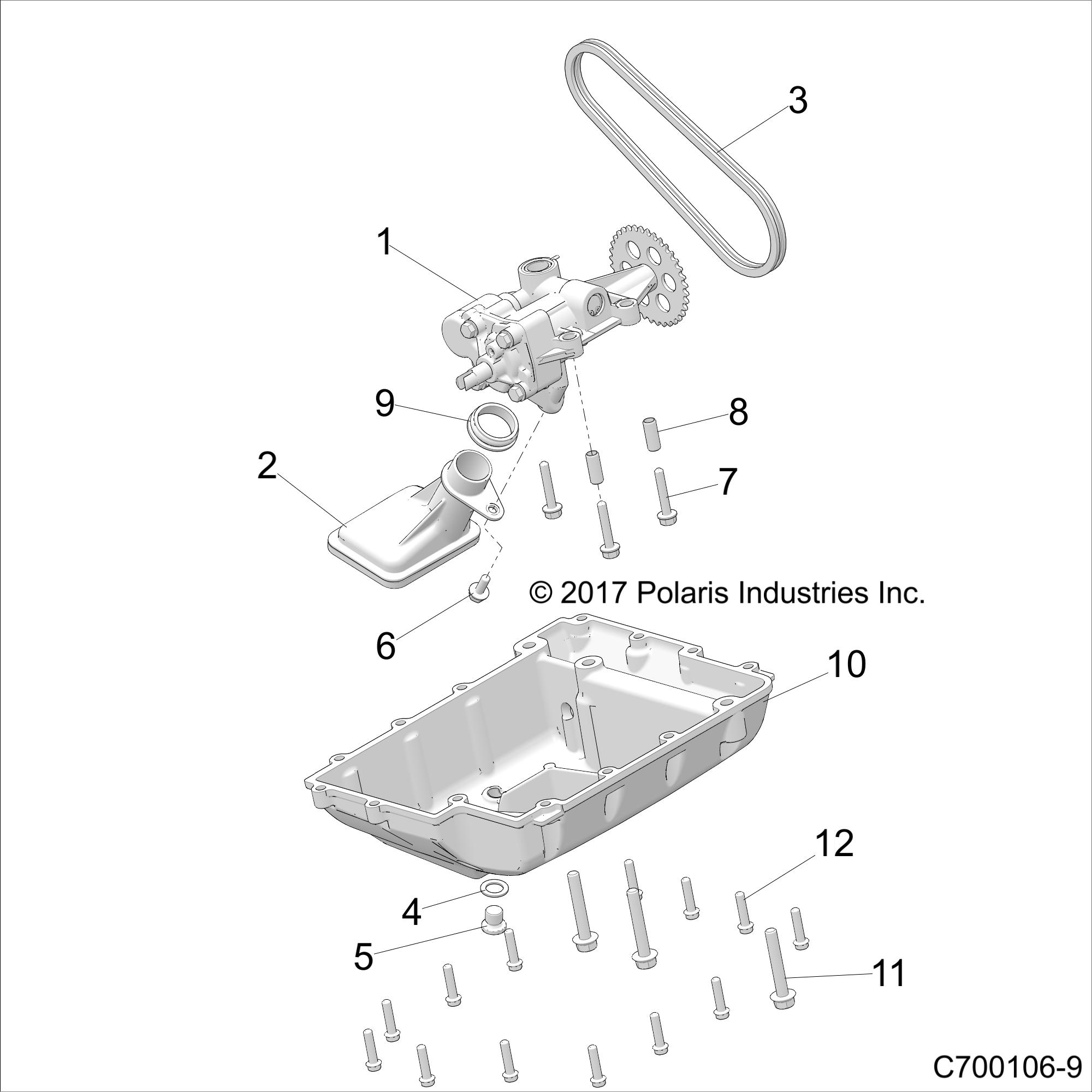 ENGINE, OIL PUMP AND PAN - Z20S1E99NG (C700106-9)