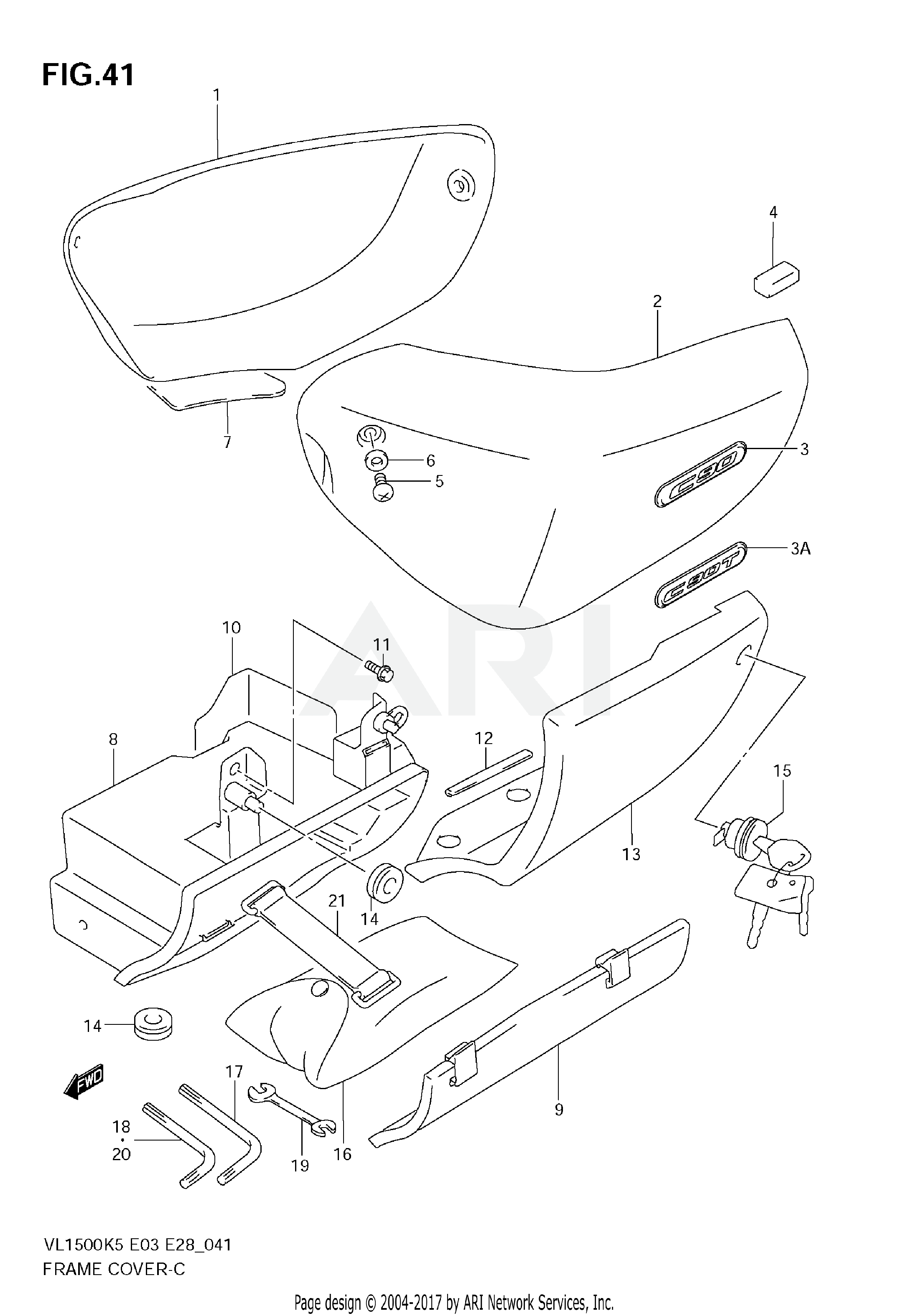 FRAME COVER (MODEL K5/K6)