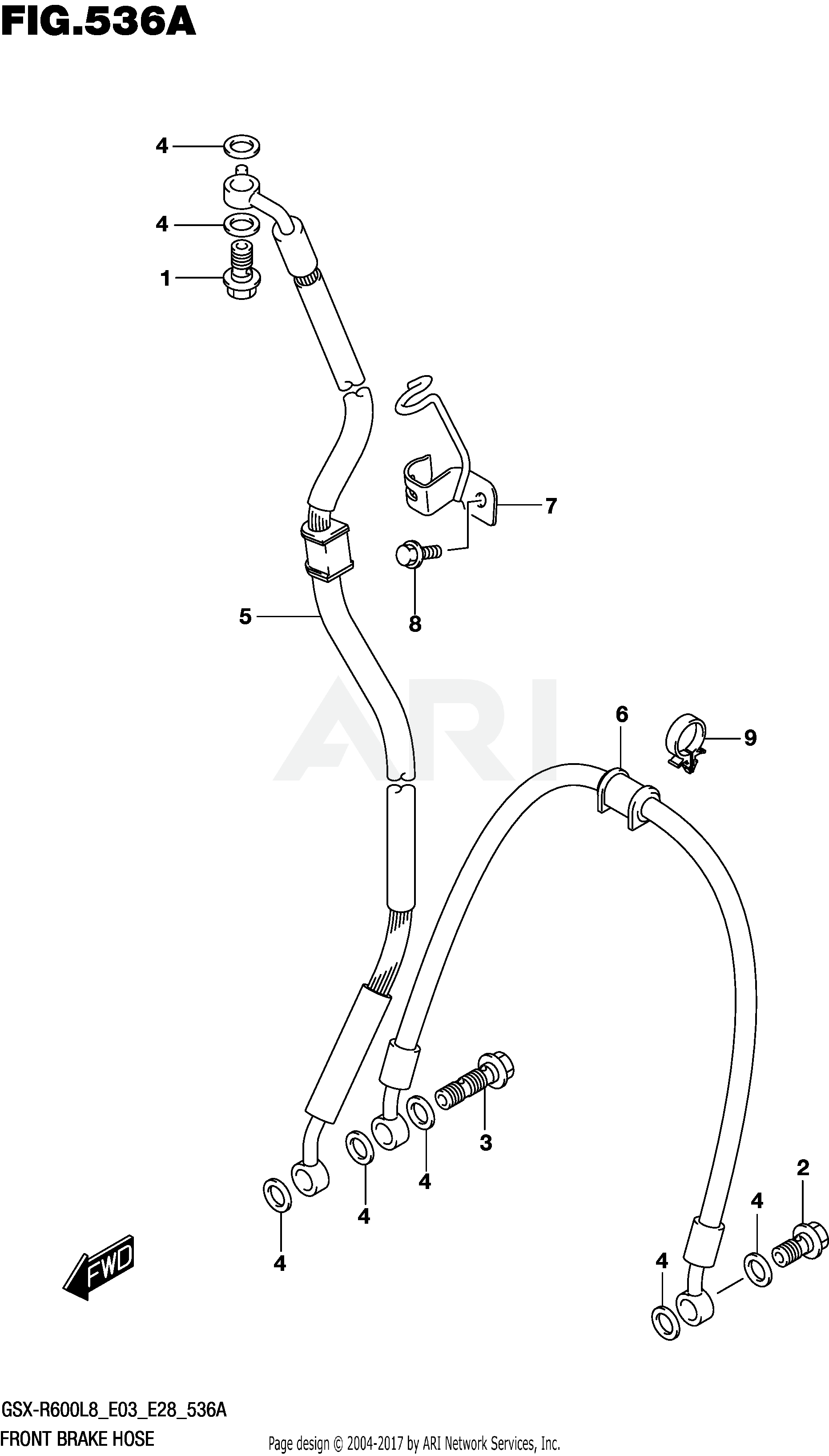 FRONT BRAKE HOSE