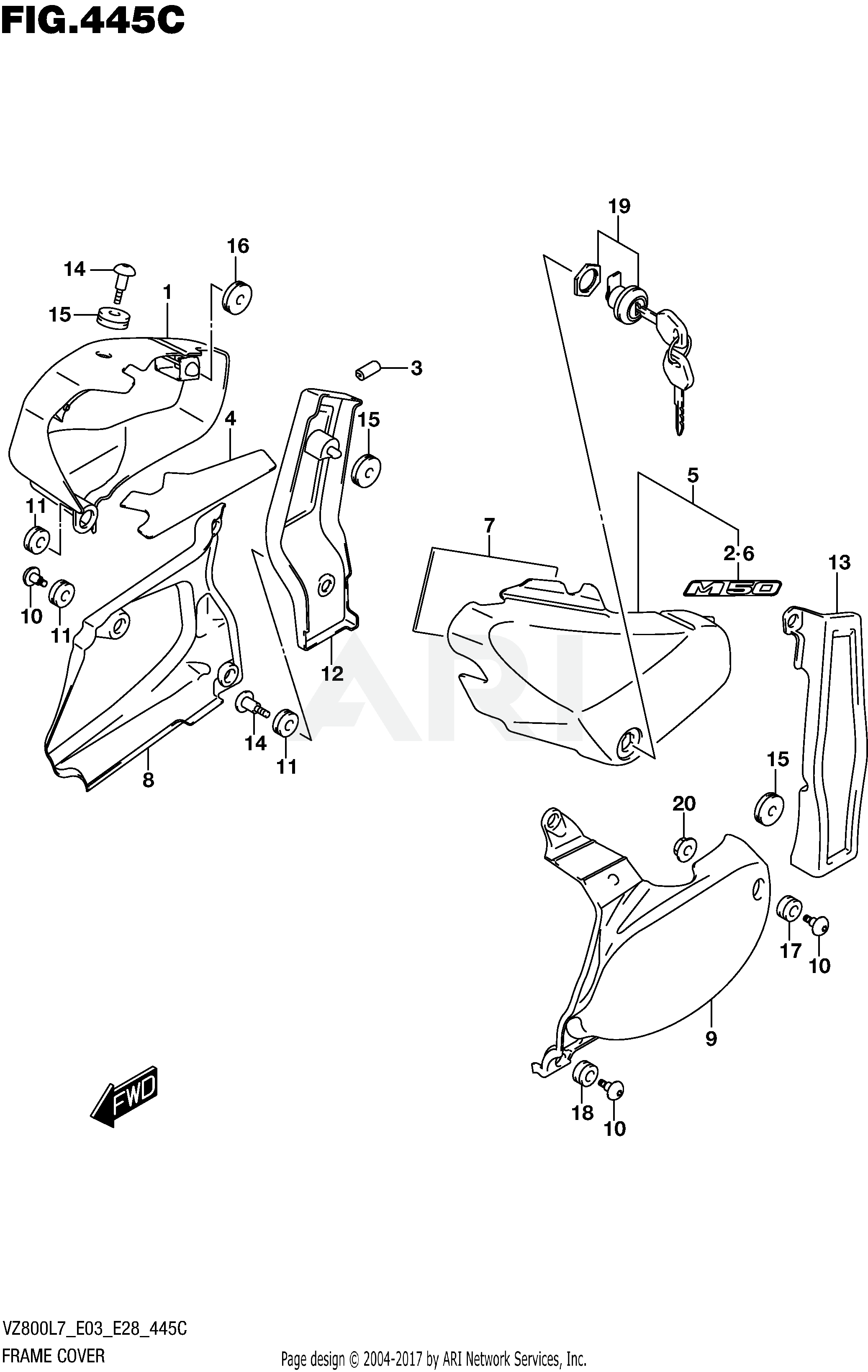 FRAME COVER (VZ800L7 E33)