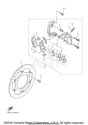 FRONT BRAKE CALIPER