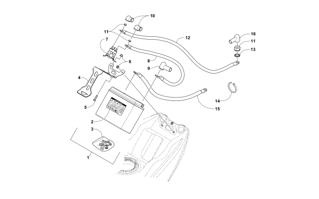 BATTERY AND TRAY ASSEMBLY