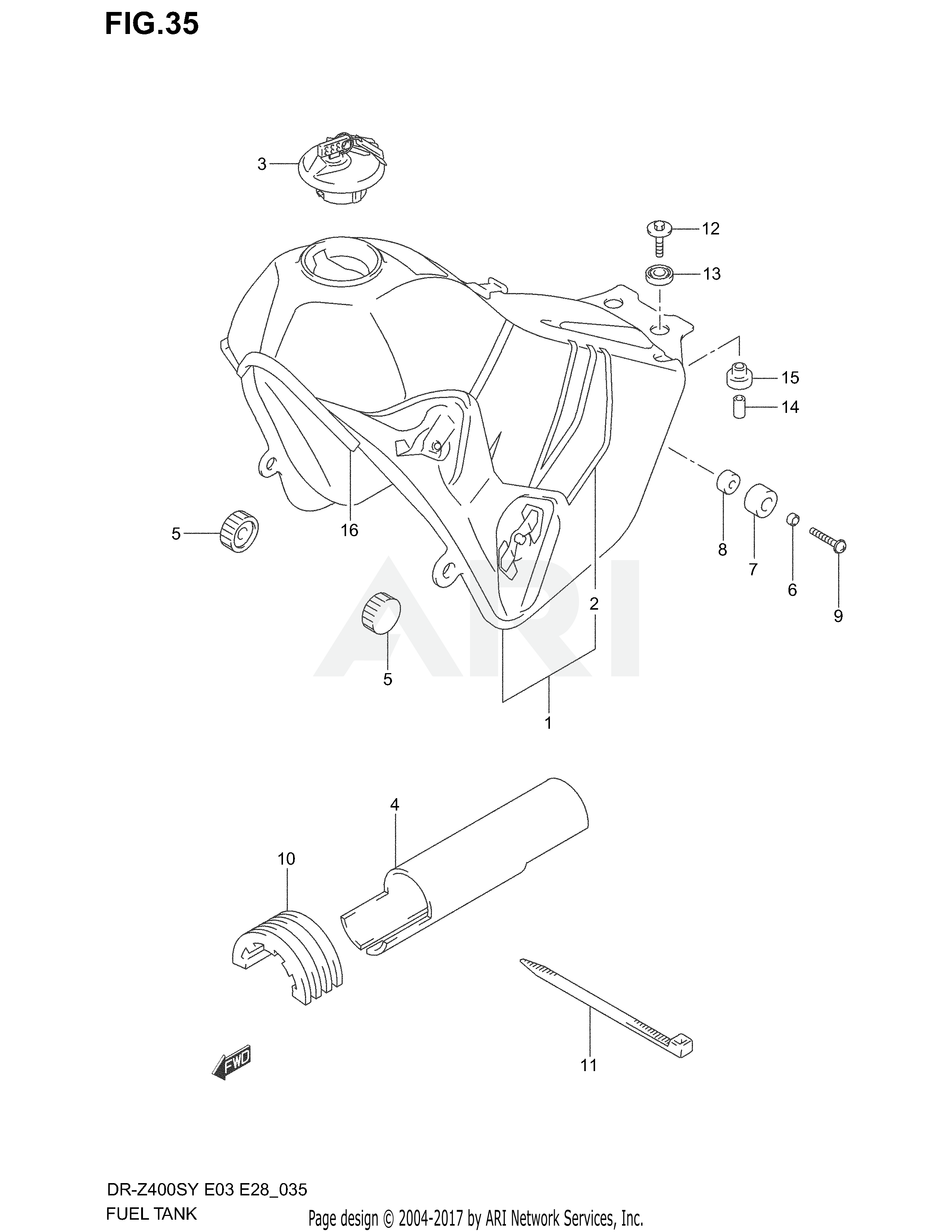 FUEL TANK (MODEL Y)