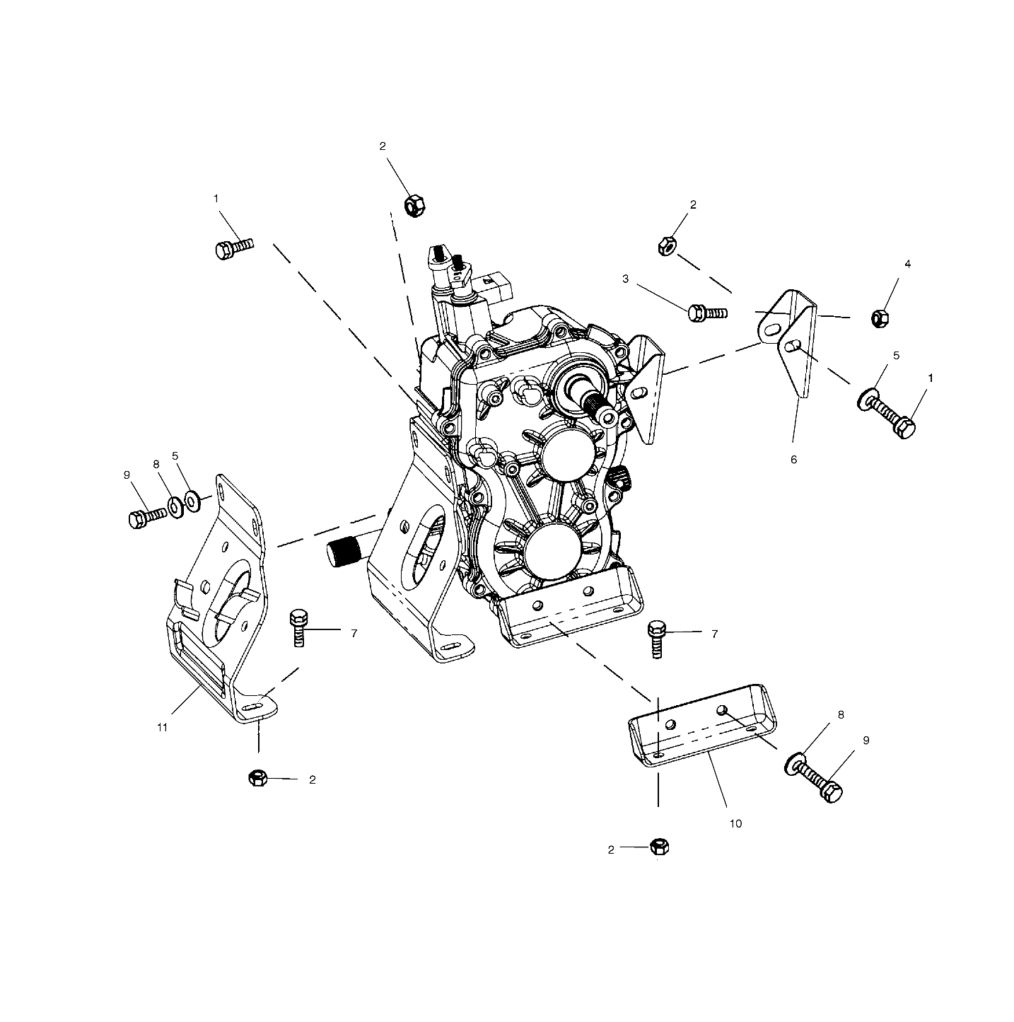 TRANSMISSION MOUNTING - A01CD32AA (4964026402D007)