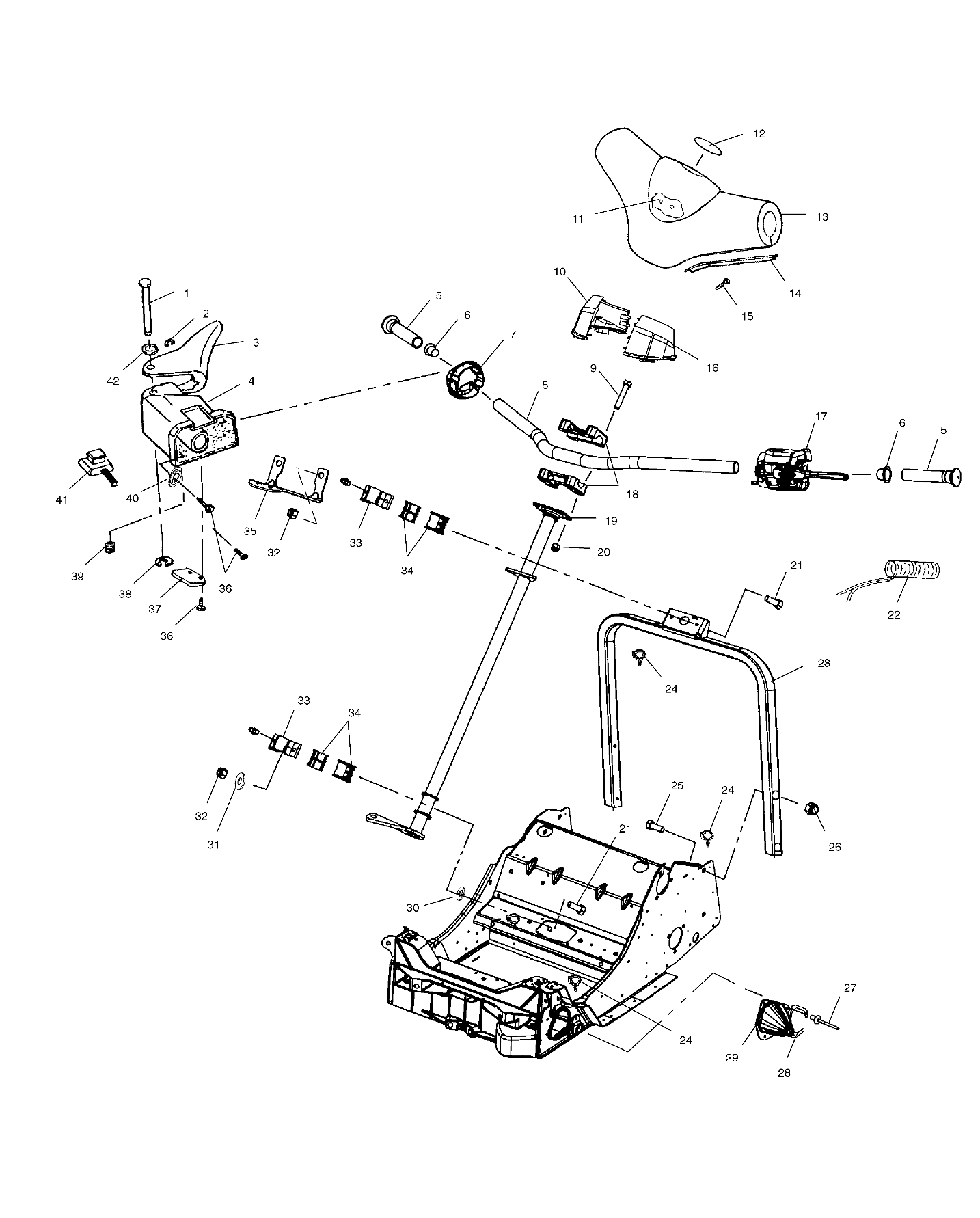 STEERING/HANDLEBAR - S03NB4BS (4977887788B03)