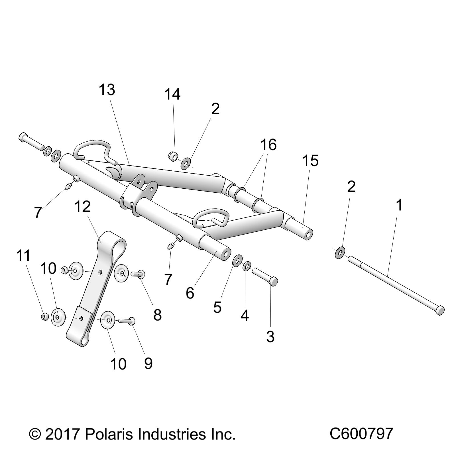 SUSPENSION, TORQUE ARM, FRONT - S19CBA6GSL (C600797)