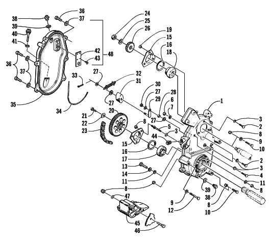 DRIVE/DROPCASE ASSEMBLY