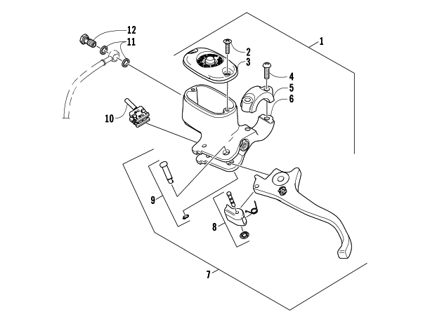 HYDRAULIC HAND BRAKE ASSEMBLY