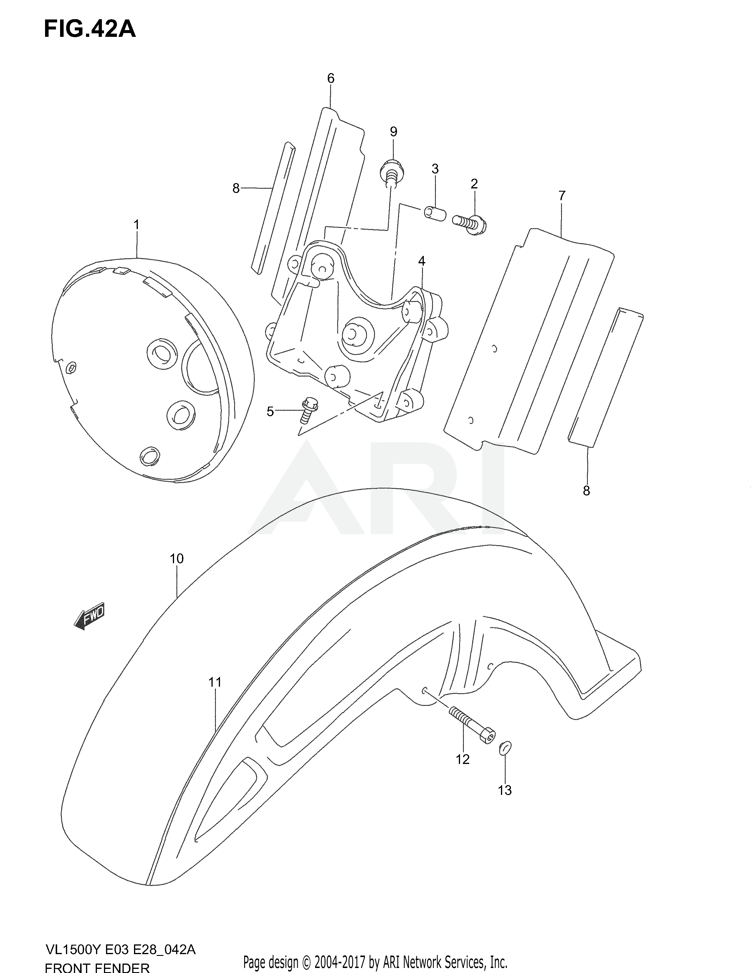 FRONT MASTER CYLINDER (MODEL K2/K3/K4)