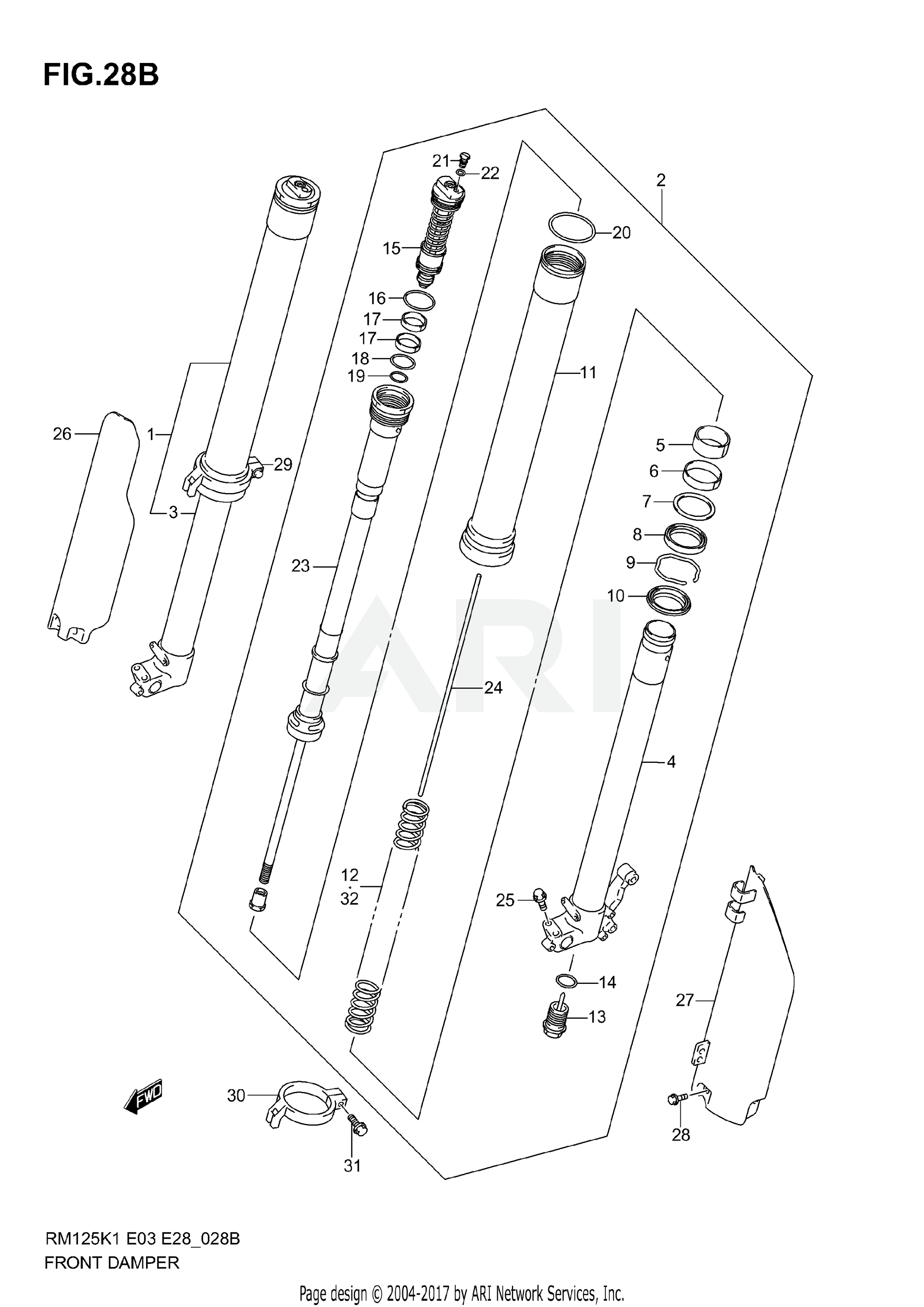 FRONT DAMPER (MODEL K3)