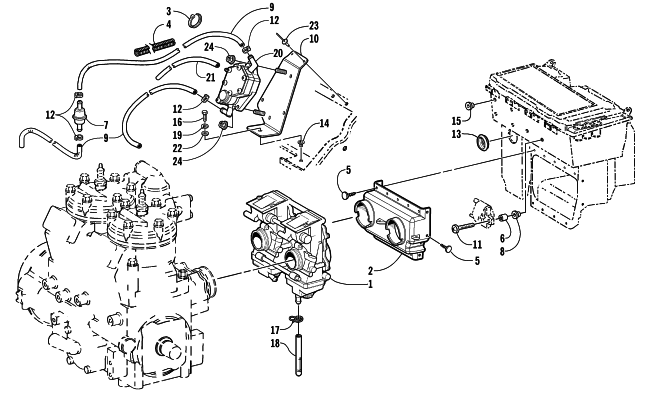 CARBURETOR AND FUEL PUMP ASSEMBLY