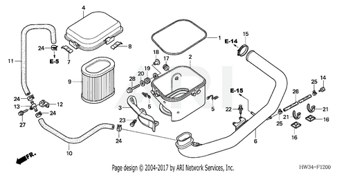 AIR CLEANER (TURBO) (-'04)