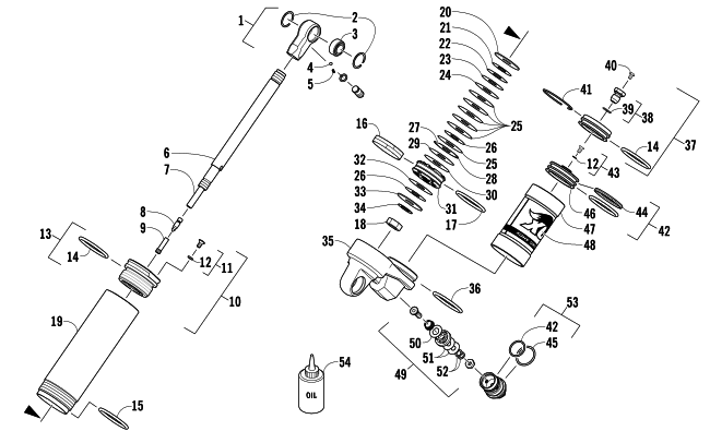 REAR SUSPENSION REAR ARM SHOCK ABSORBER