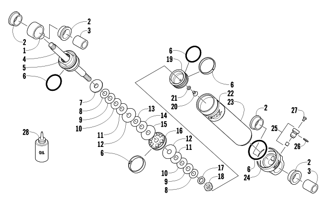 REAR SUSPENSION REAR ARM SHOCK ABSORBER